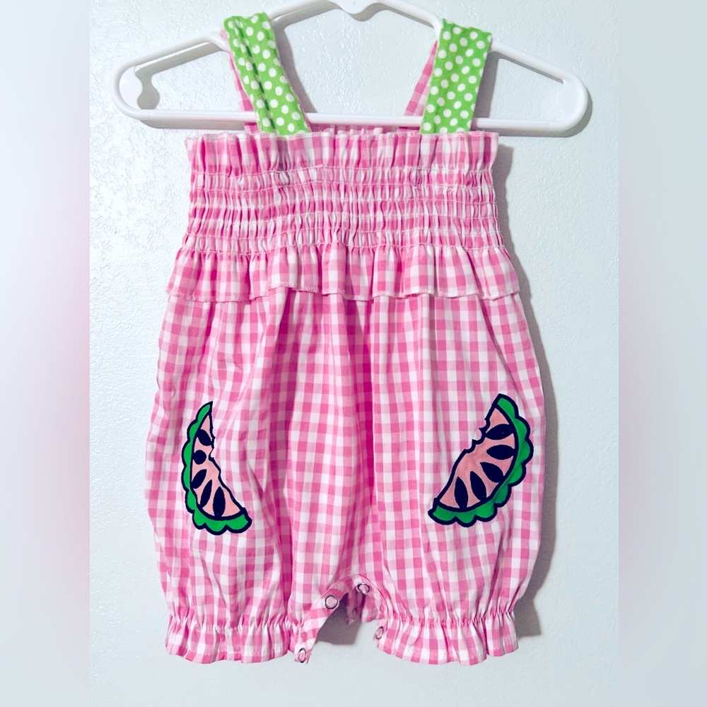 Marie Nicole Clothing Watermelon Romper 3-6 months